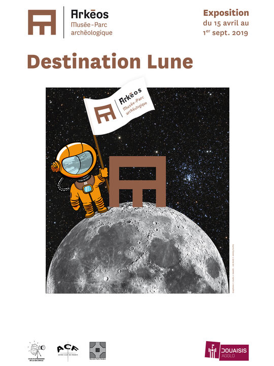 Affiche de l'exposition Destination Lune