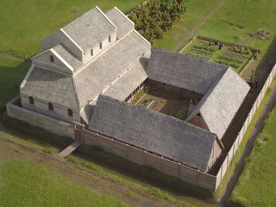 L'abbaye carolingienne d'Hamage au IXème siècle (maquette)