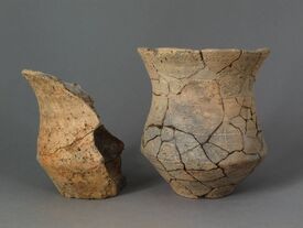 Gobelets campaniformes - Néolithique Final, terre cuite, Pécquencourt (Nord) La fin du Néolithique est dénommée culture Campaniforme, elle tire son nom d'un gobelet en céramique fine en forme de cloche renversée.
