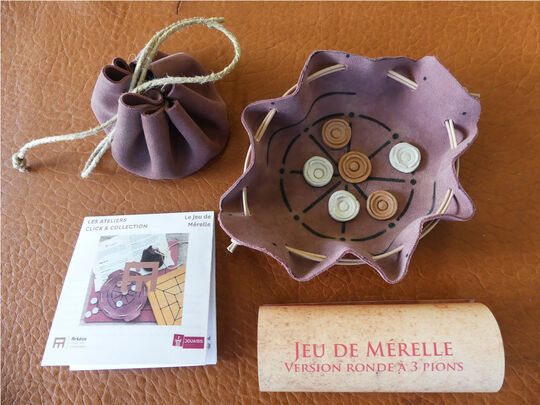 Kit pour réaliser un jeu de merelle - 4,50 €